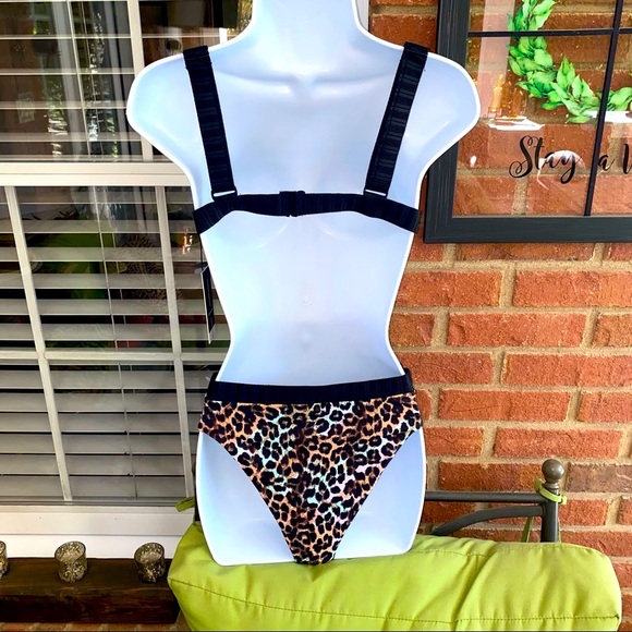 NWT’s Dolce Vita high rise bright animal print cheeky bikini - Picture 6 of 10